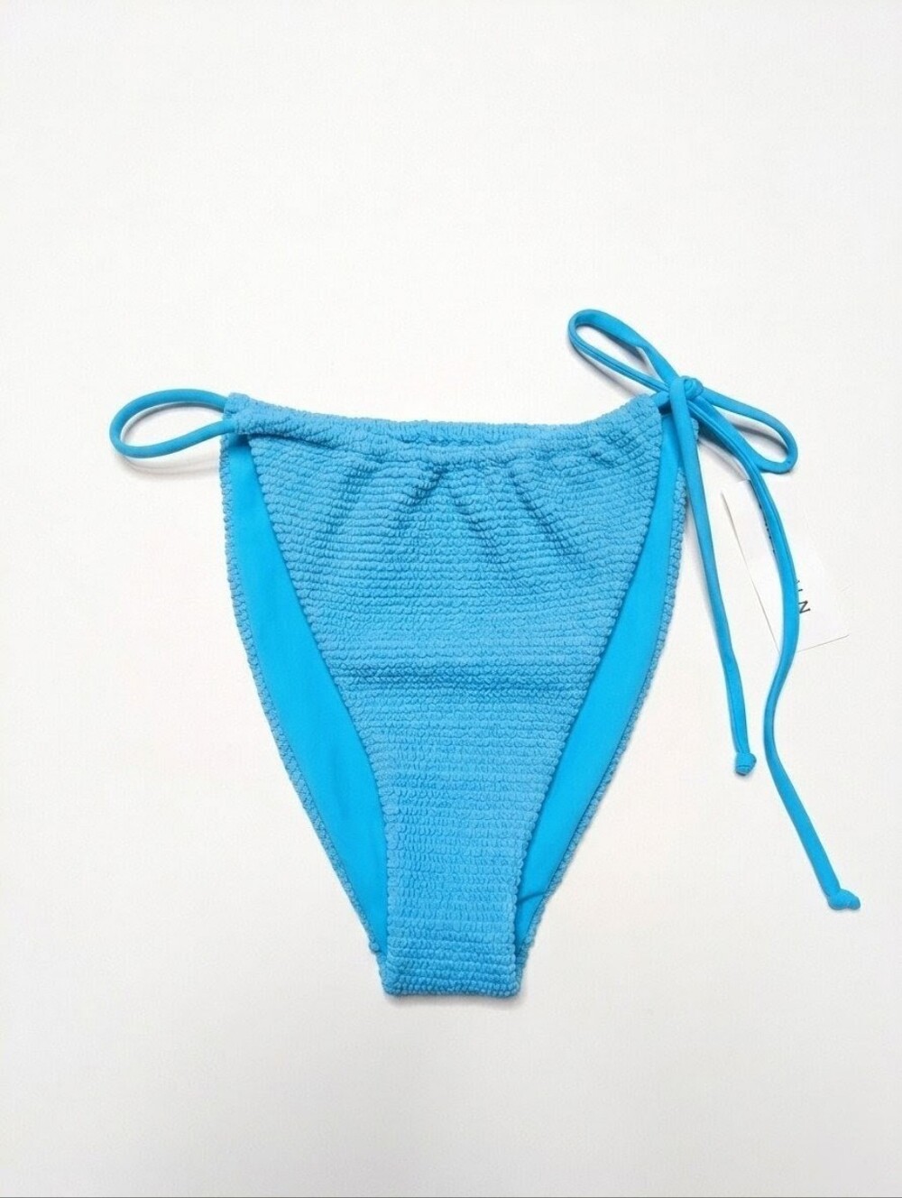 PacSun LA Hearts Blue Dragonfly Ribbed Tie Side Bikini Bottom | Size L